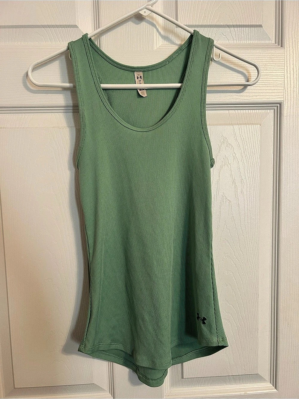 Under Armour HeatGear Rib Tank Green Small